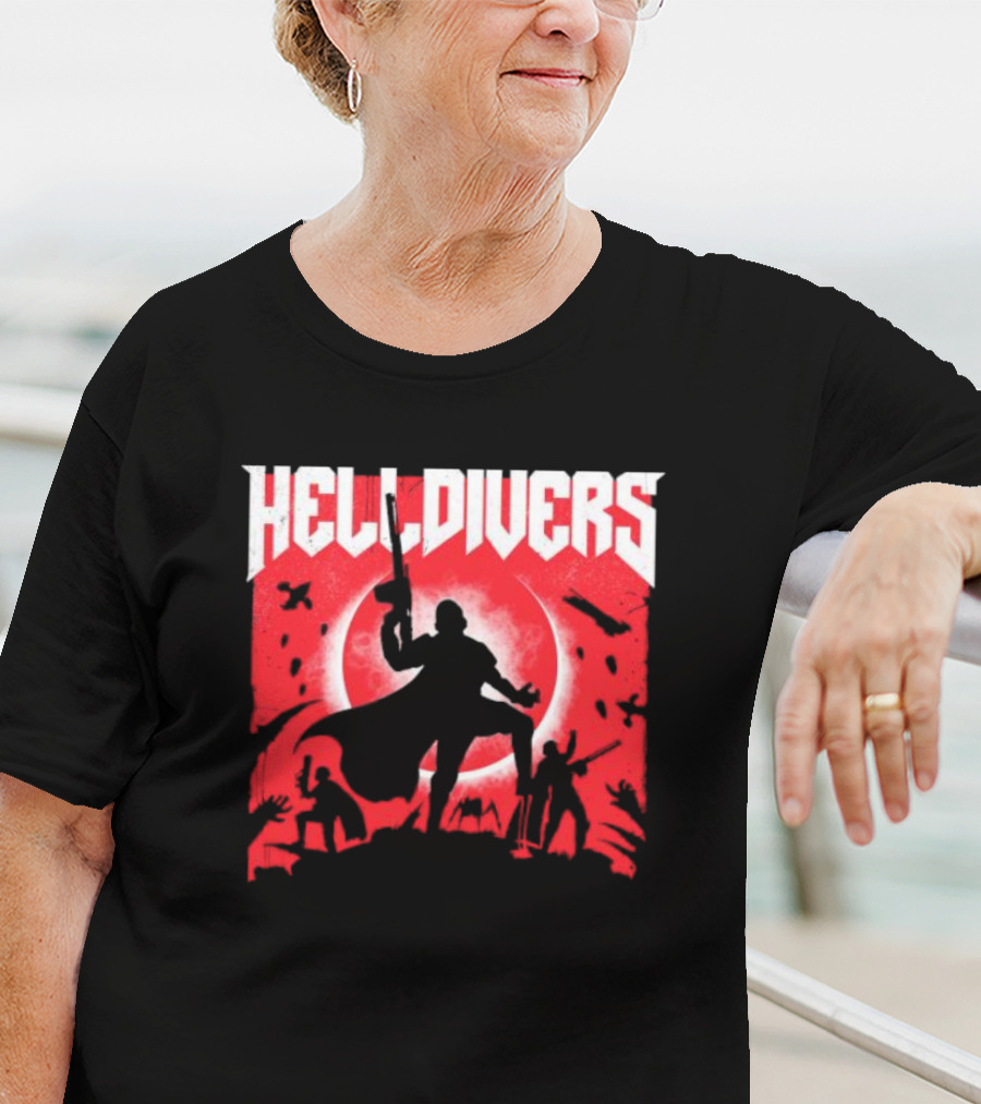 Helldivers Red Moon Battle T-Shirt