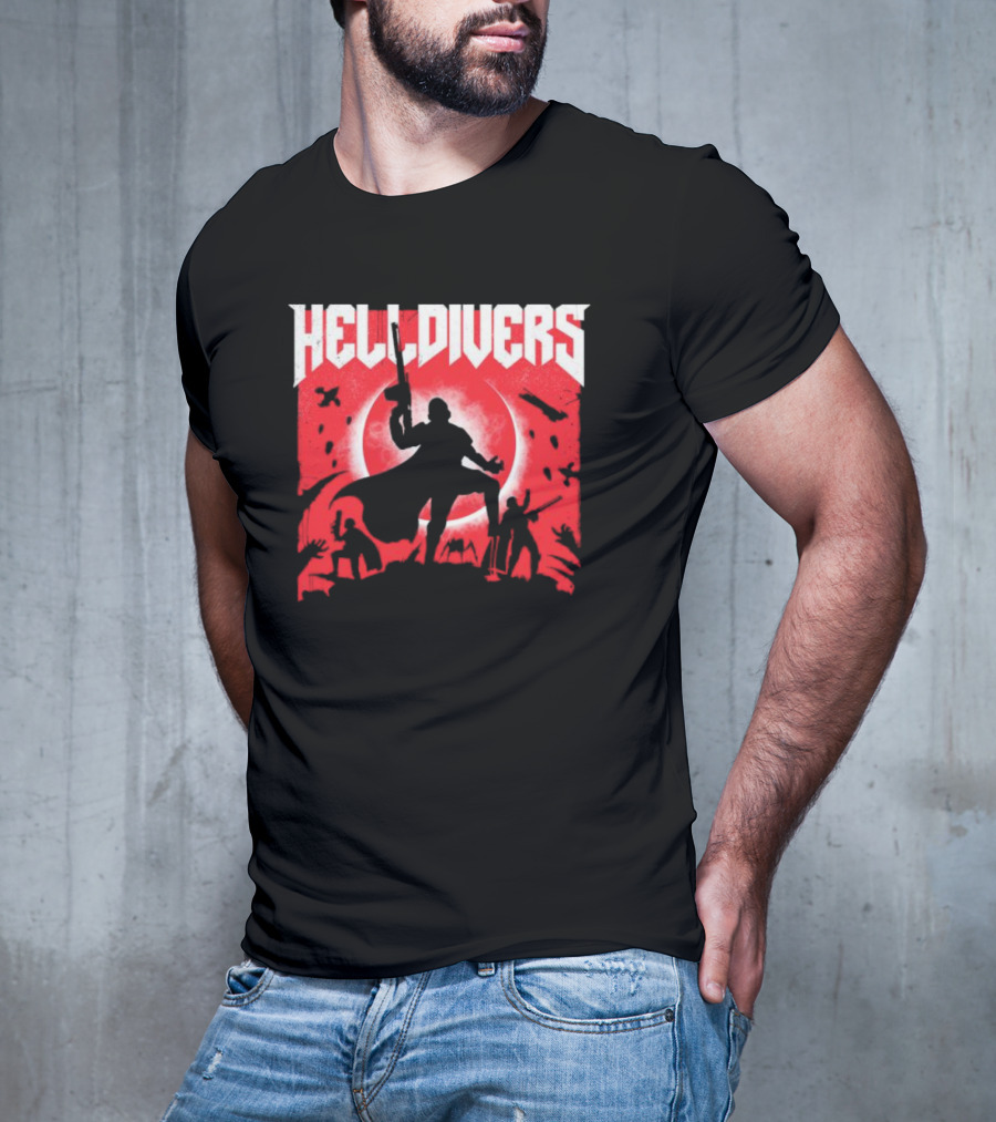 Helldivers Red Moon Battle T-Shirt