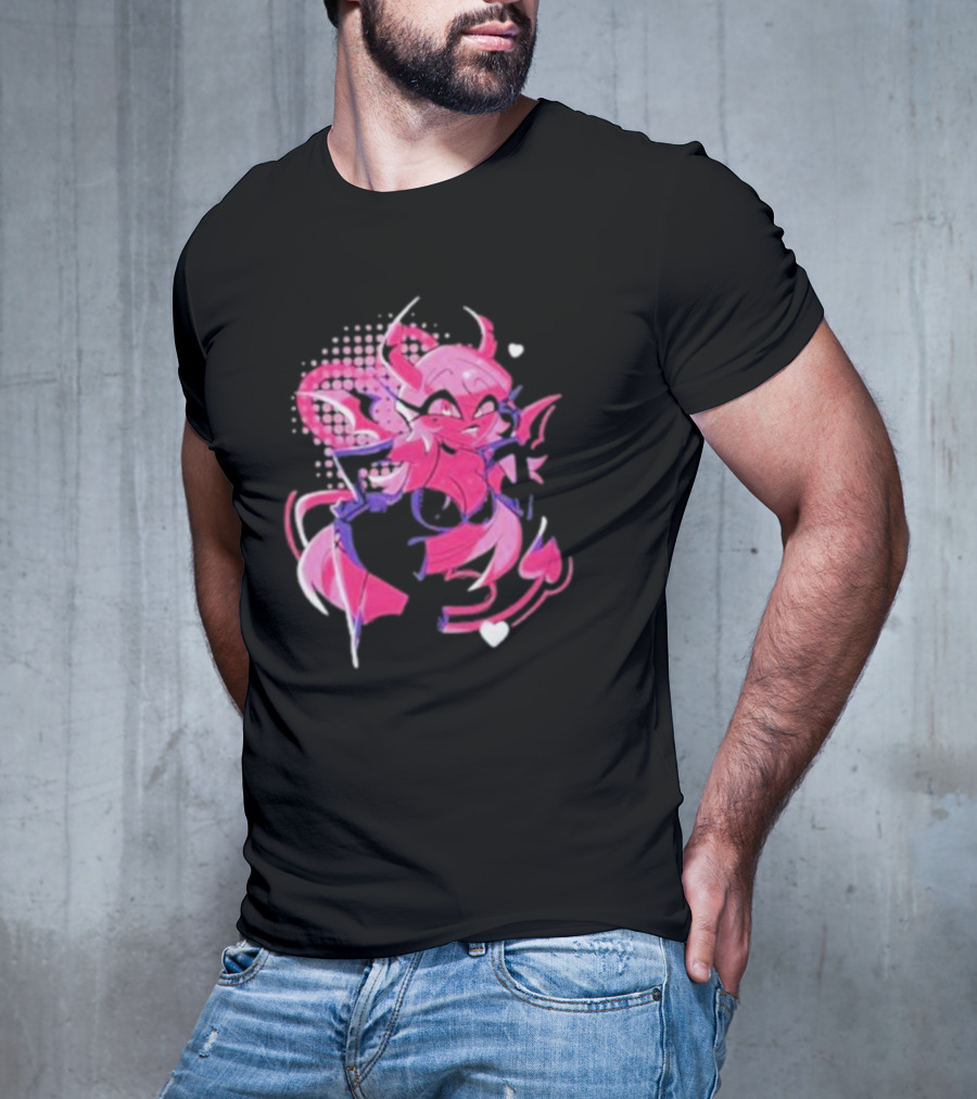 Helluva Boss Verosika Mayday Pink Demon Character T-Shirt