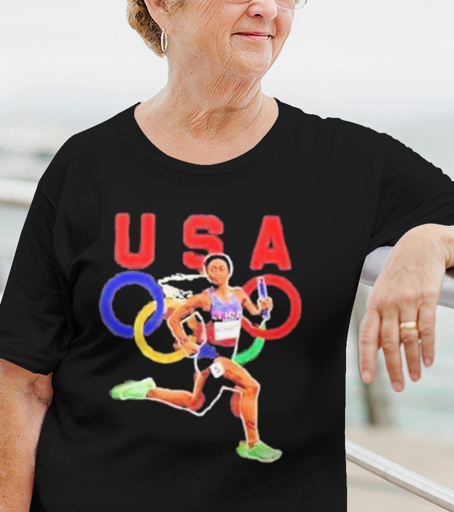 USA Olympic Runner Sha’carri Richardson Paris T-Shirt
