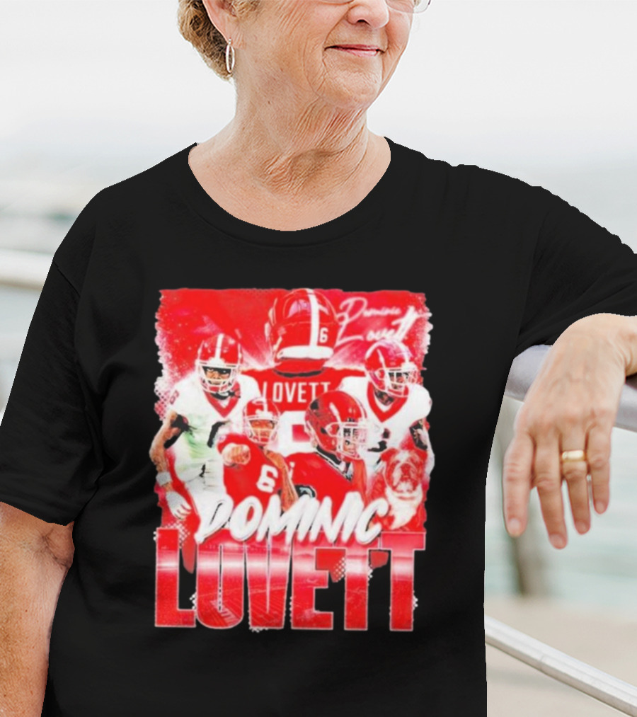 Georgia Bulldogs Dominic Lovett Football Sportswear T-Shirt