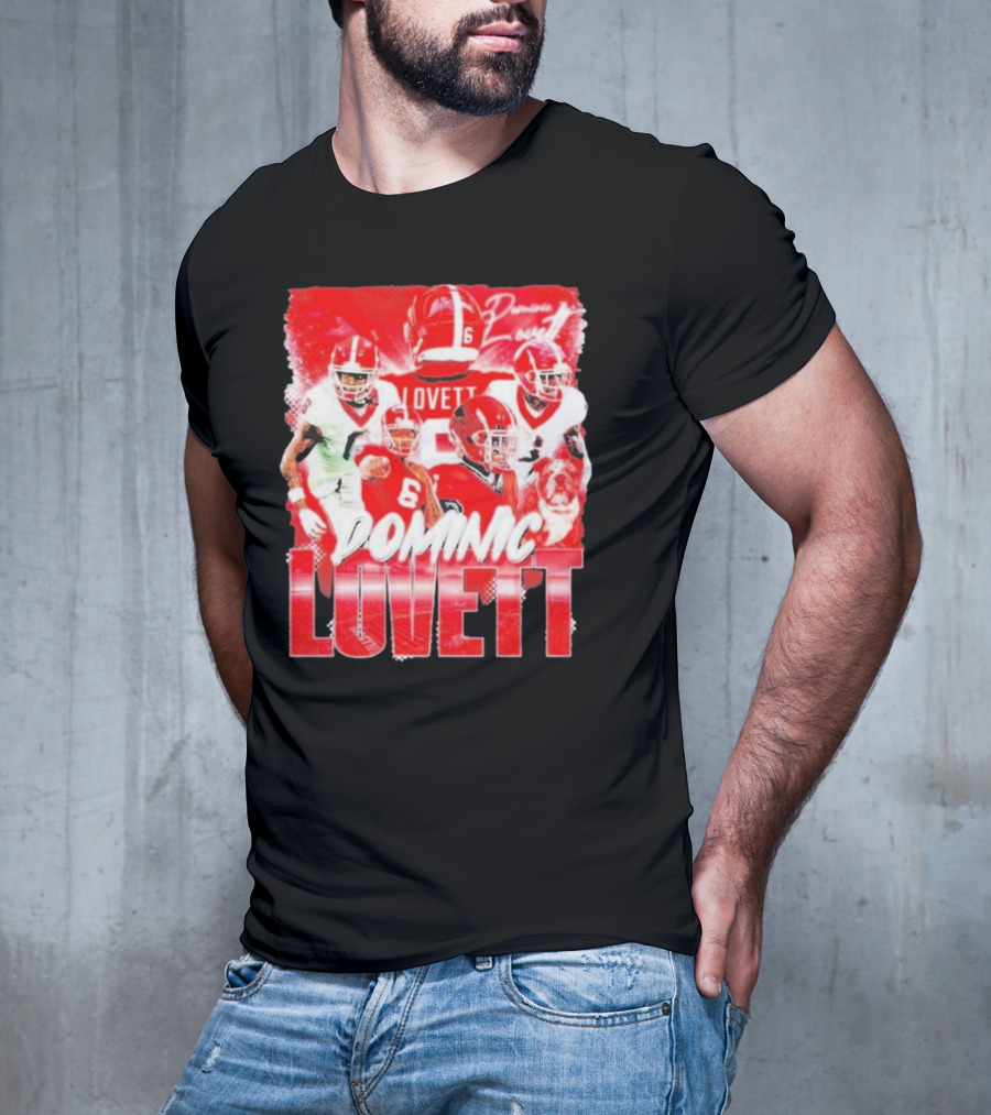 Georgia Bulldogs Dominic Lovett Football Sportswear T-Shirt