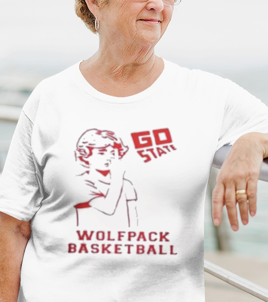 Go State Wolfpack Basketball Fan Support T-Shirt