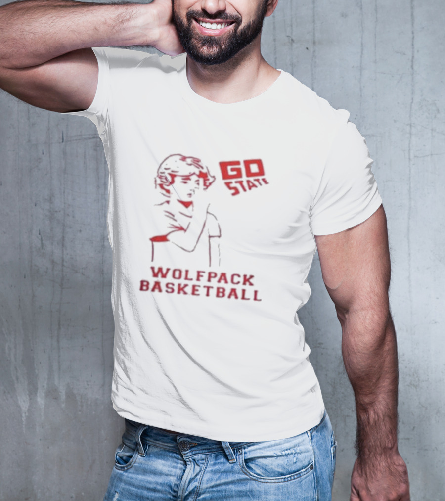 Go State Wolfpack Basketball Fan Support T-Shirt