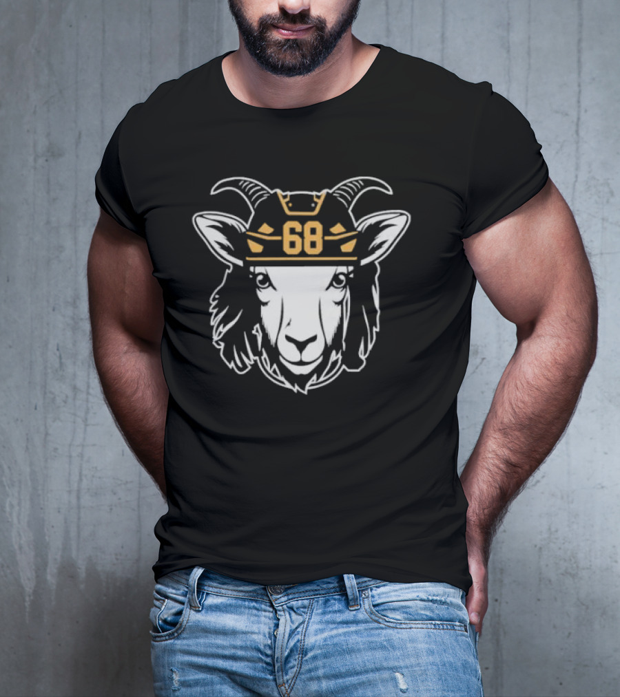 Goat 68 Jaromir Jagr Pittsburgh Penguins Hockey Legend T-Shirt