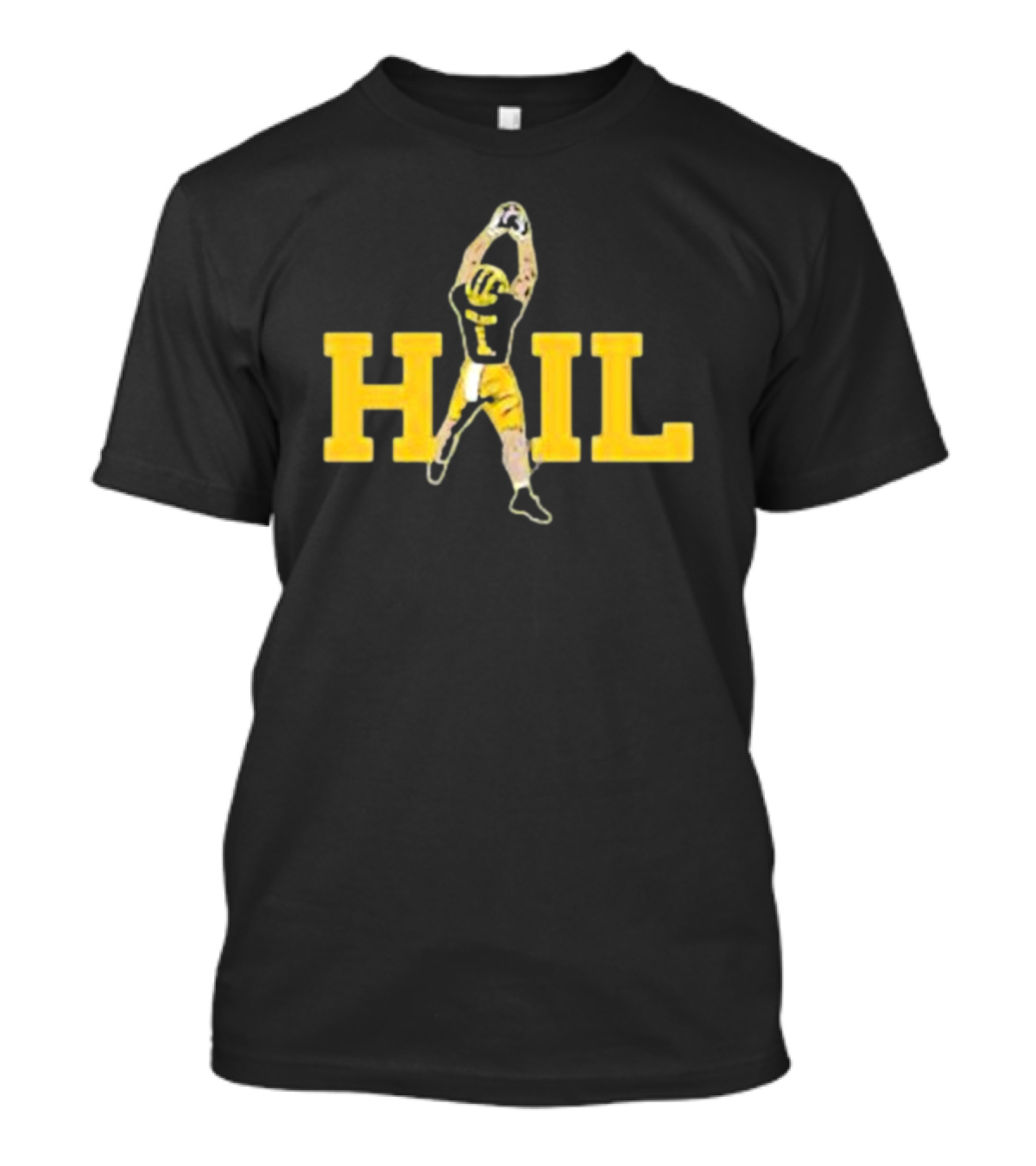 Hail Football Catch Player Number One Michigan Colors T-Shirt