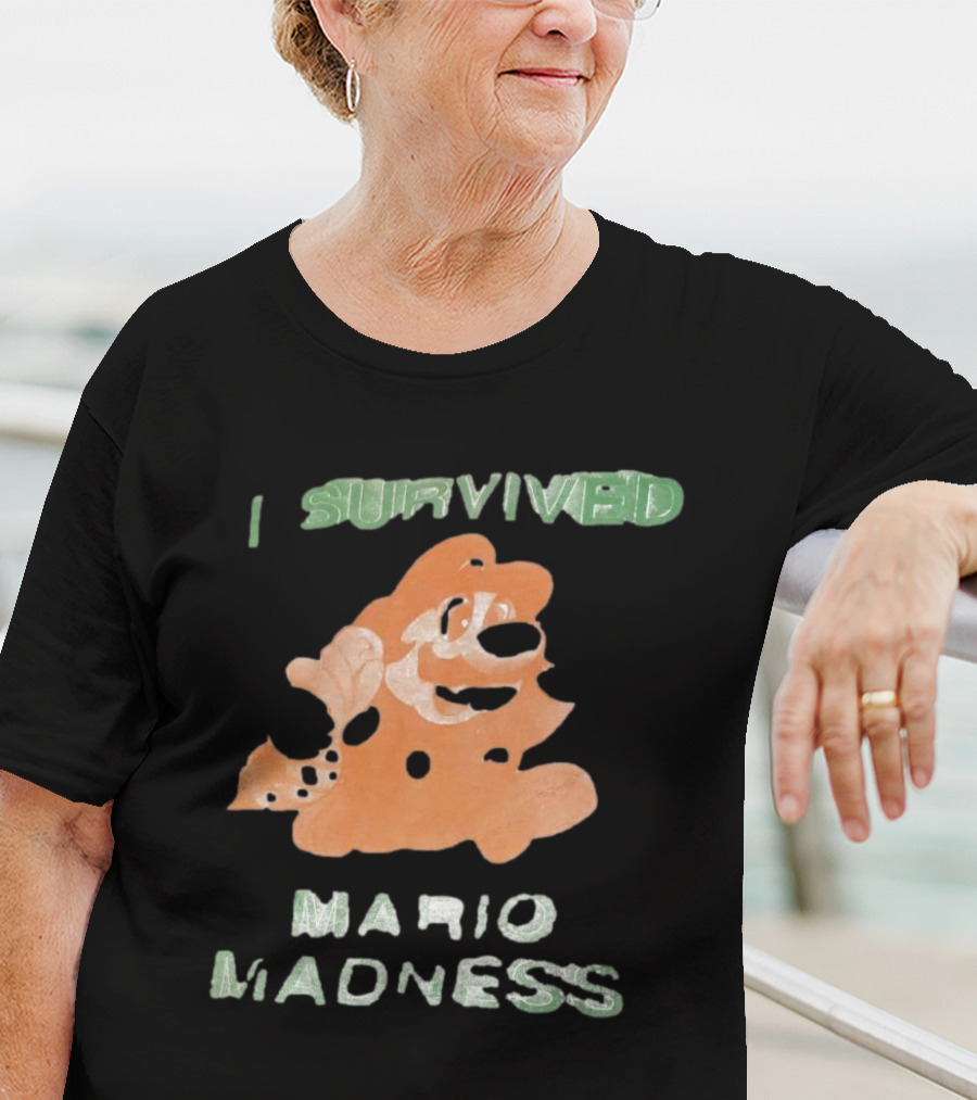 I Survived Mario Madness Retro Gamer Fun T-Shirt