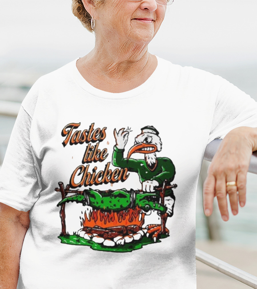 Miami Hurricanes Rivalry Gator Roast Tastes Like Chicken T-Shirt