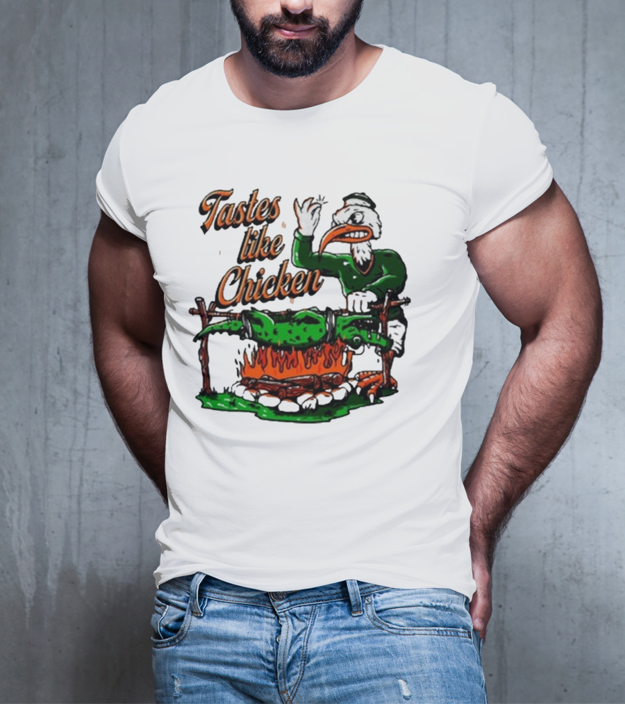 Miami Hurricanes Rivalry Gator Roast Tastes Like Chicken T-Shirt