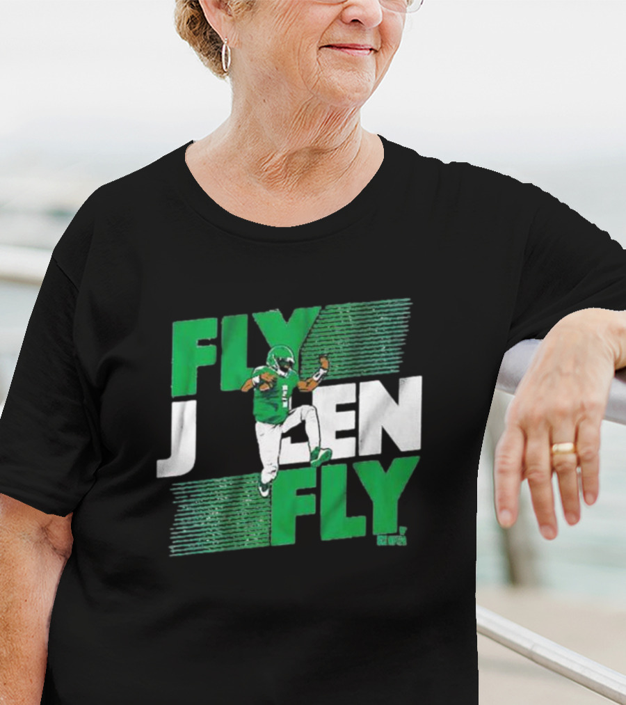 Fly Jalen Fly Green Football T-Shirt