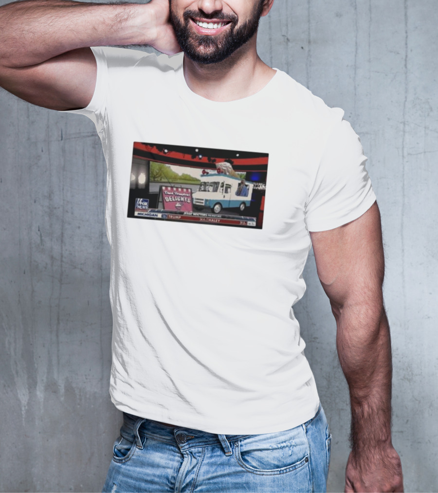 Jesse Watters Primetime Fox News Ice Cream Truck Delights T-Shirt