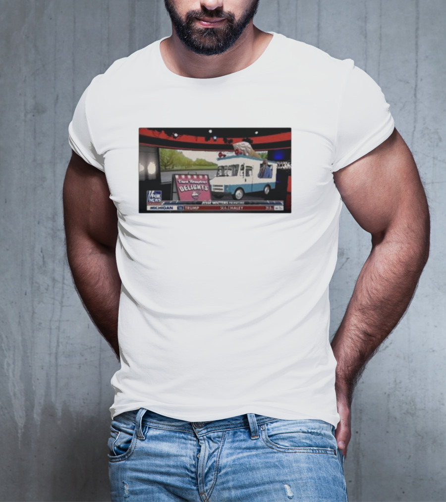 Jesse Watters Primetime Fox News Ice Cream Truck Delights T-Shirt