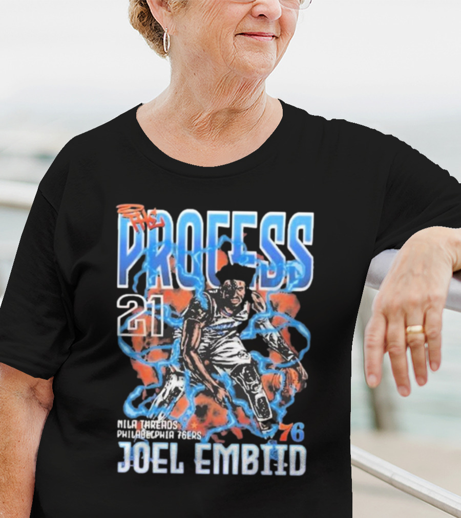Joel Embiid The Process 21 Philadelphia 76ers NBA 76 T-Shirt