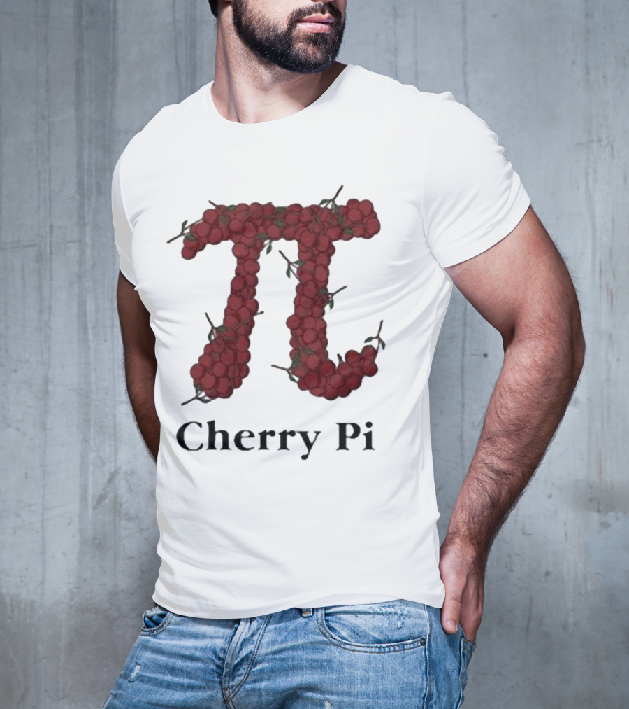 Cherry Pi Jon Hurwitz π Symbol Made Of Red Cherries T-Shirt