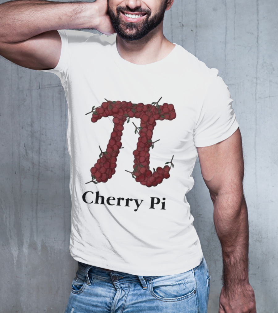 Cherry Pi Jon Hurwitz π Symbol Made Of Red Cherries T-Shirt