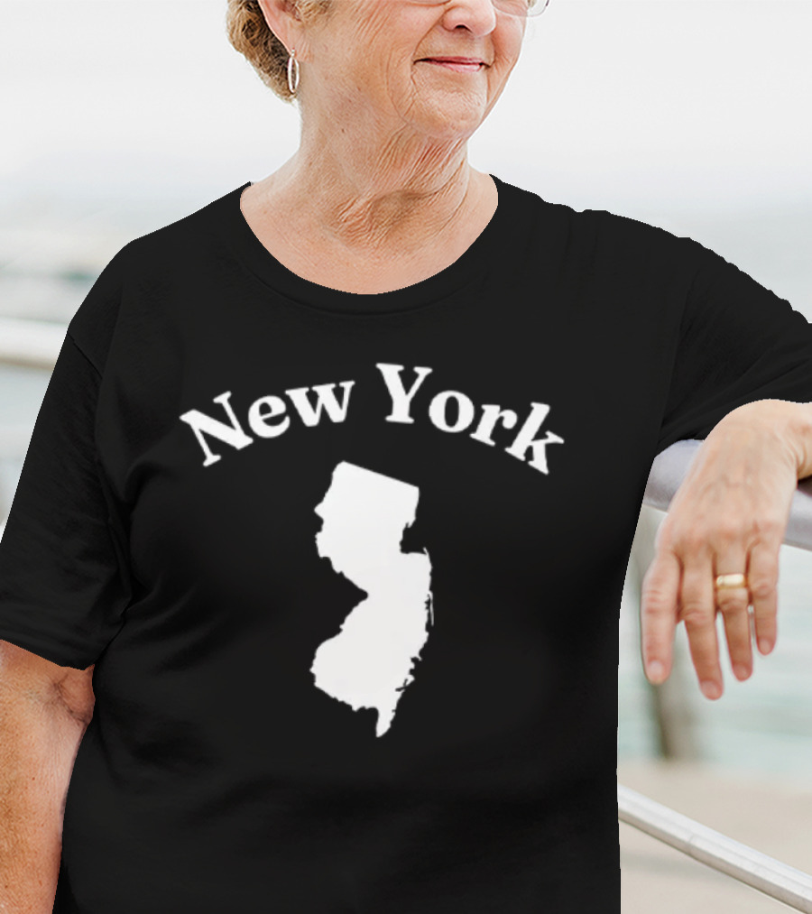 New York New Jersey Map T-Shirt