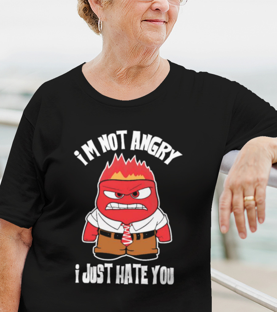 I’m Not Angry I Just Hate You Fire Boy Anger Character Cartoon Red Monster T-Shirt