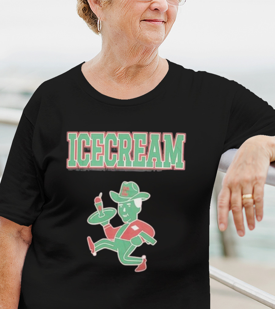 ICECREAM Retro Cowboy Dessert T-Shirt