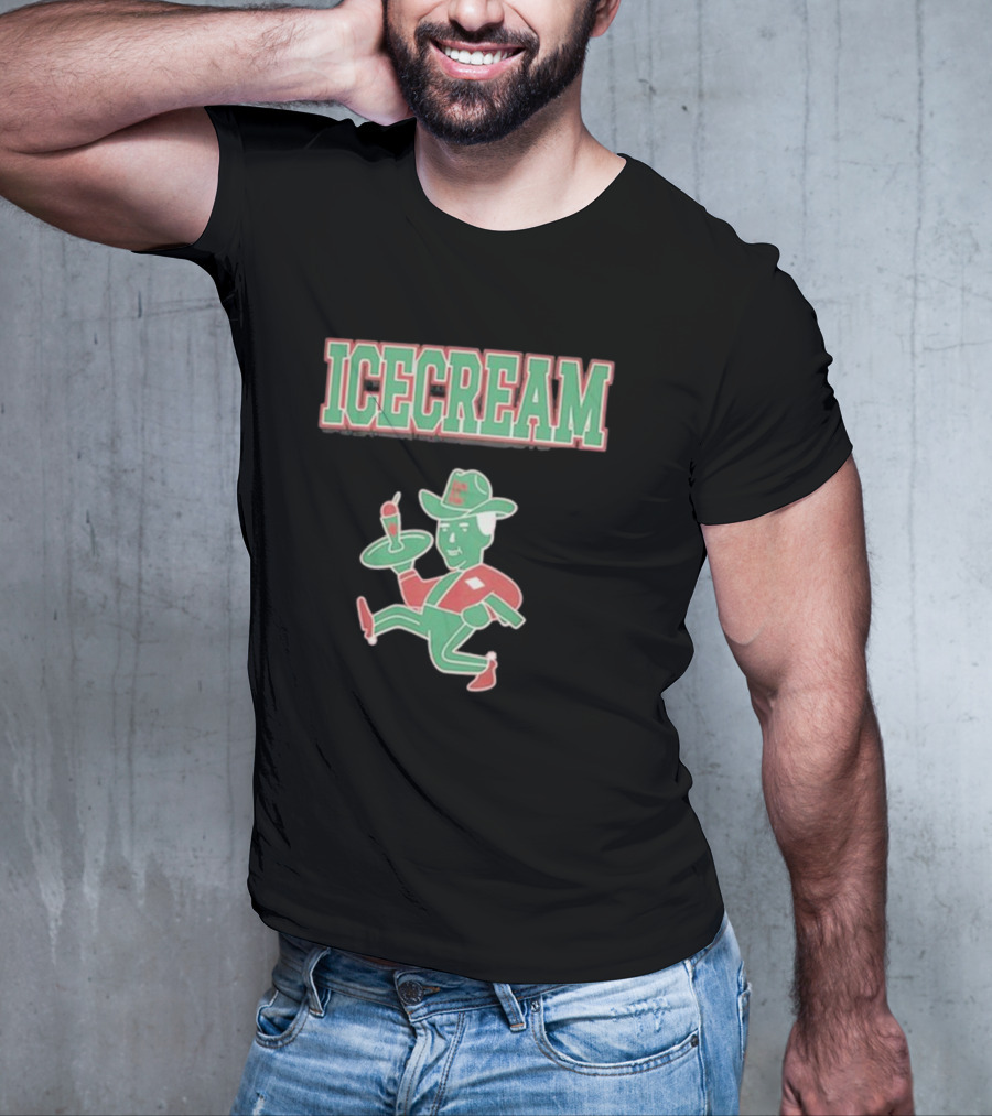 ICECREAM Retro Cowboy Dessert T-Shirt