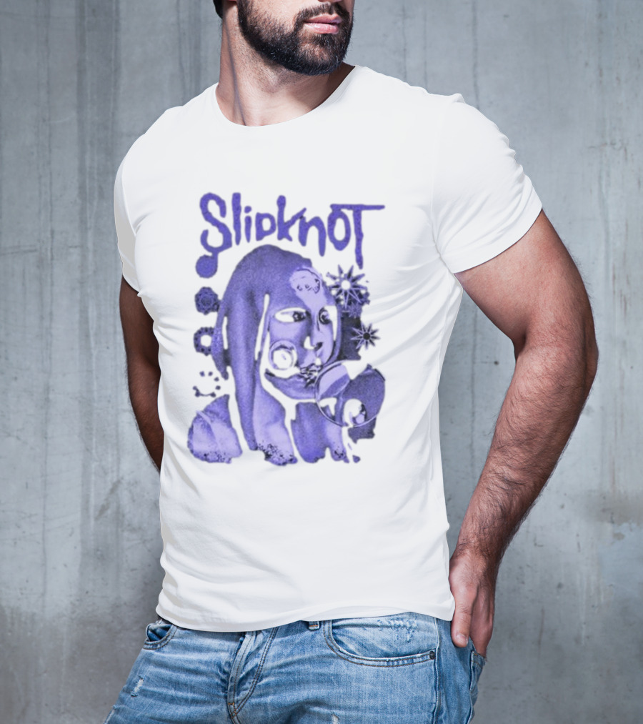 Slipknot Inbetween Shapes Abstract Masked Figure With Geometric T-Shirt