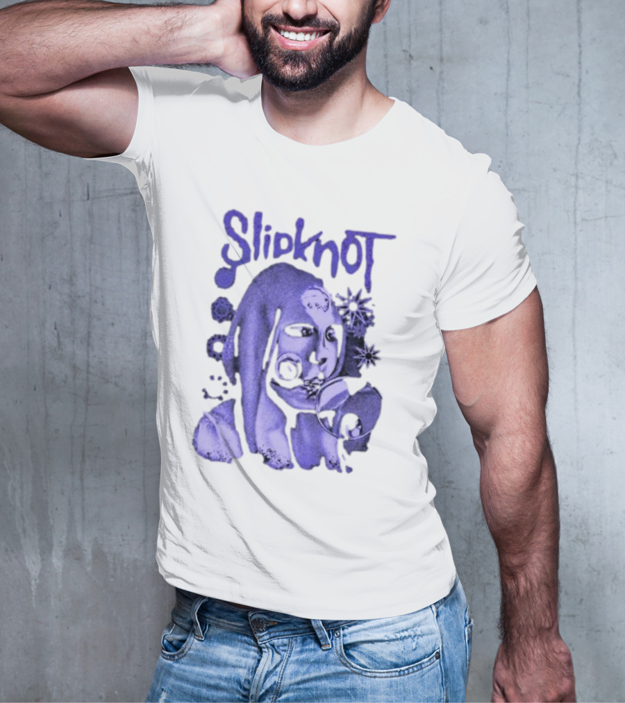 Slipknot Inbetween Shapes Abstract Masked Figure With Geometric T-Shirt