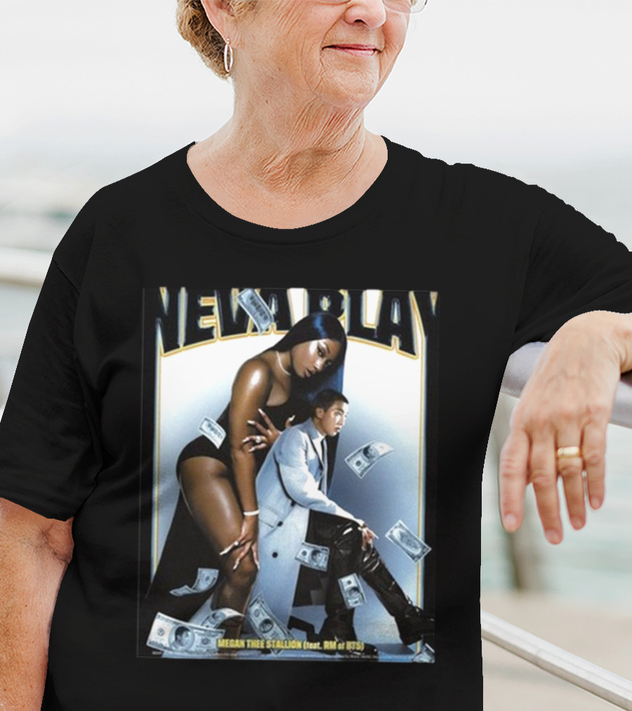 Neva Play Megan Thee Stallion Feat RM Of BTS Money Rain T-Shirt