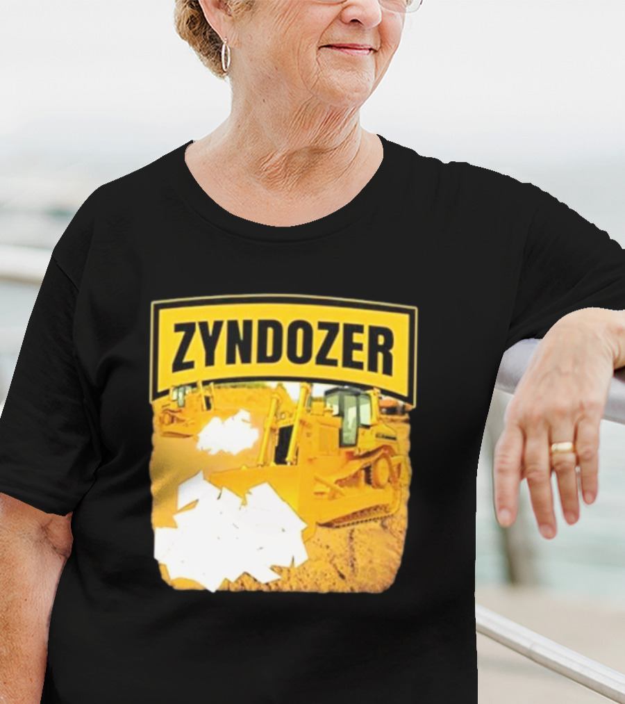 Zyndozer Funny Ahh Tees Bulldozer Image T-Shirt