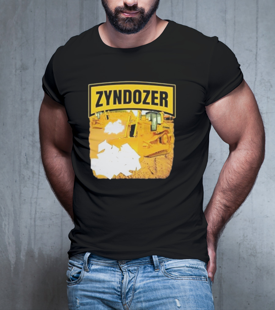 Zyndozer Funny Ahh Tees Bulldozer Image T-Shirt