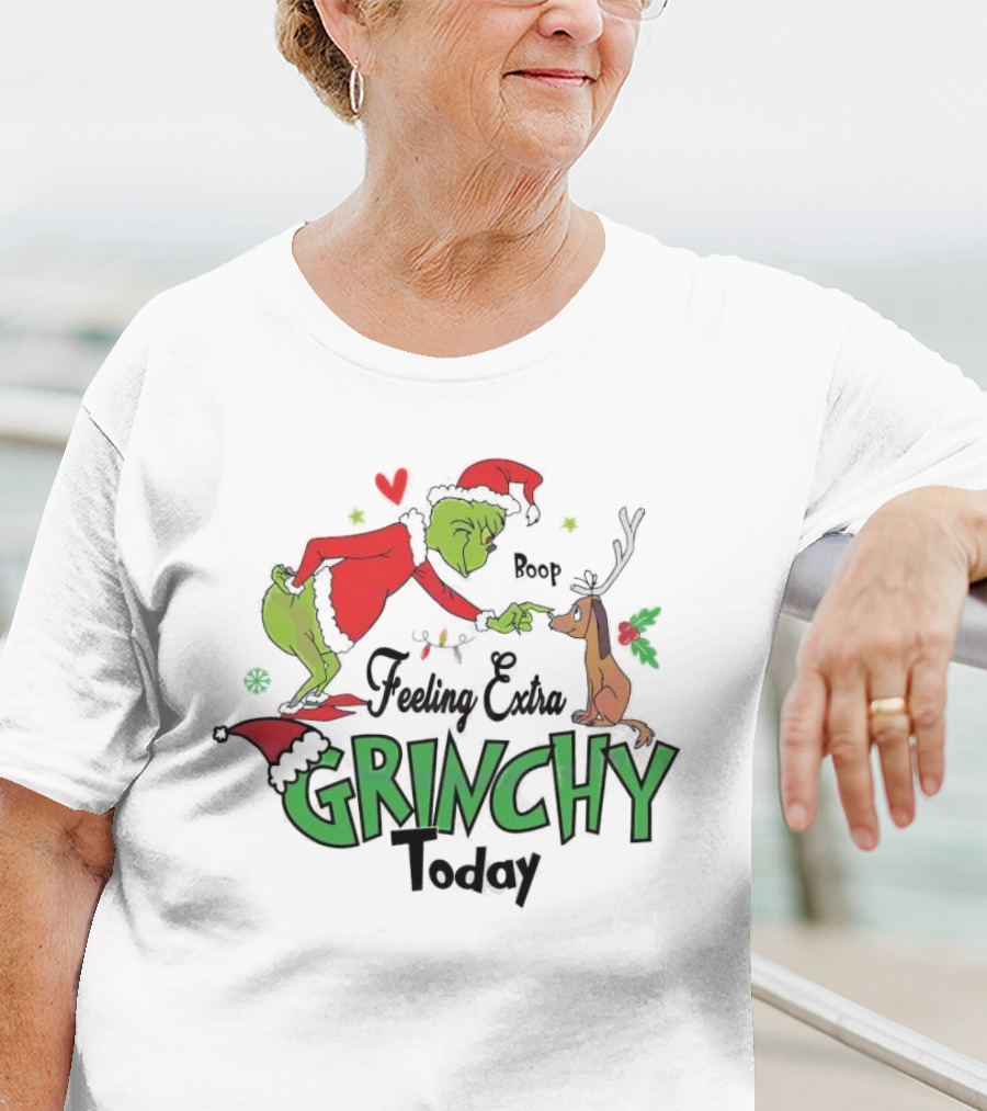 Grinch Boop Feeling Extra Grinchy Today T-Shirt