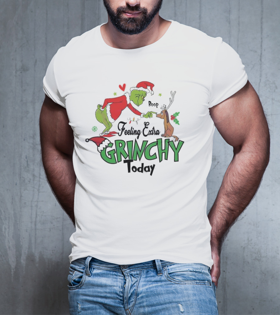 Grinch Boop Feeling Extra Grinchy Today T-Shirt