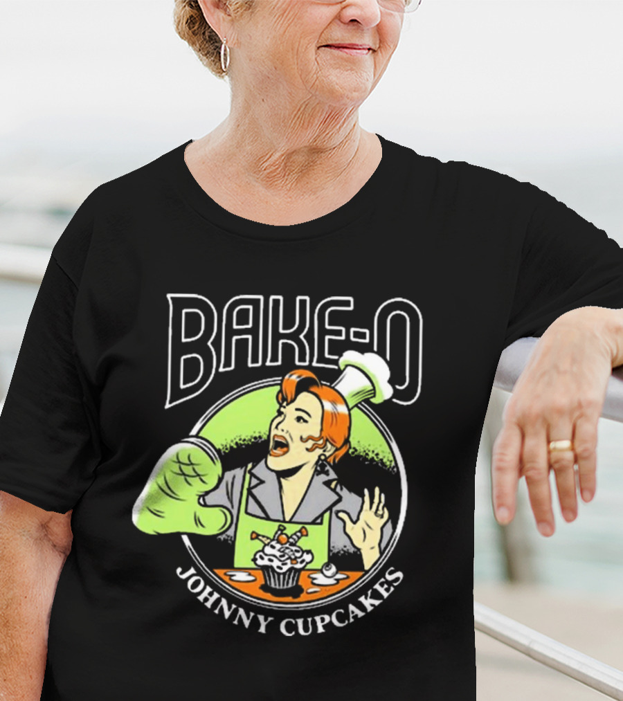 BAKE-O Johnny Cupcakes Retro Chef Cupcake Explosion T-Shirt