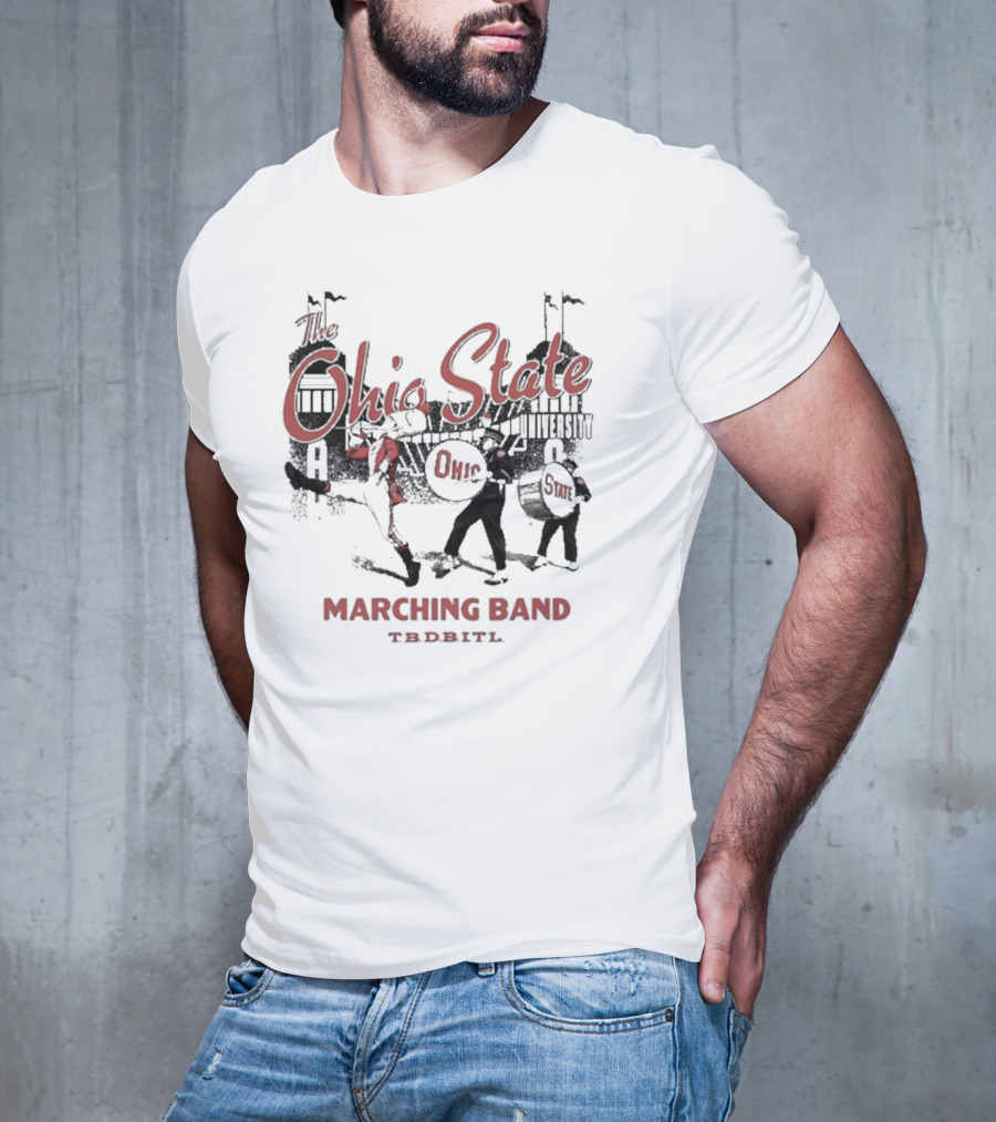 Ohio State University Marching Band TDBITL Ohio State Buckeyes Mitchell And Ness T-Shirt