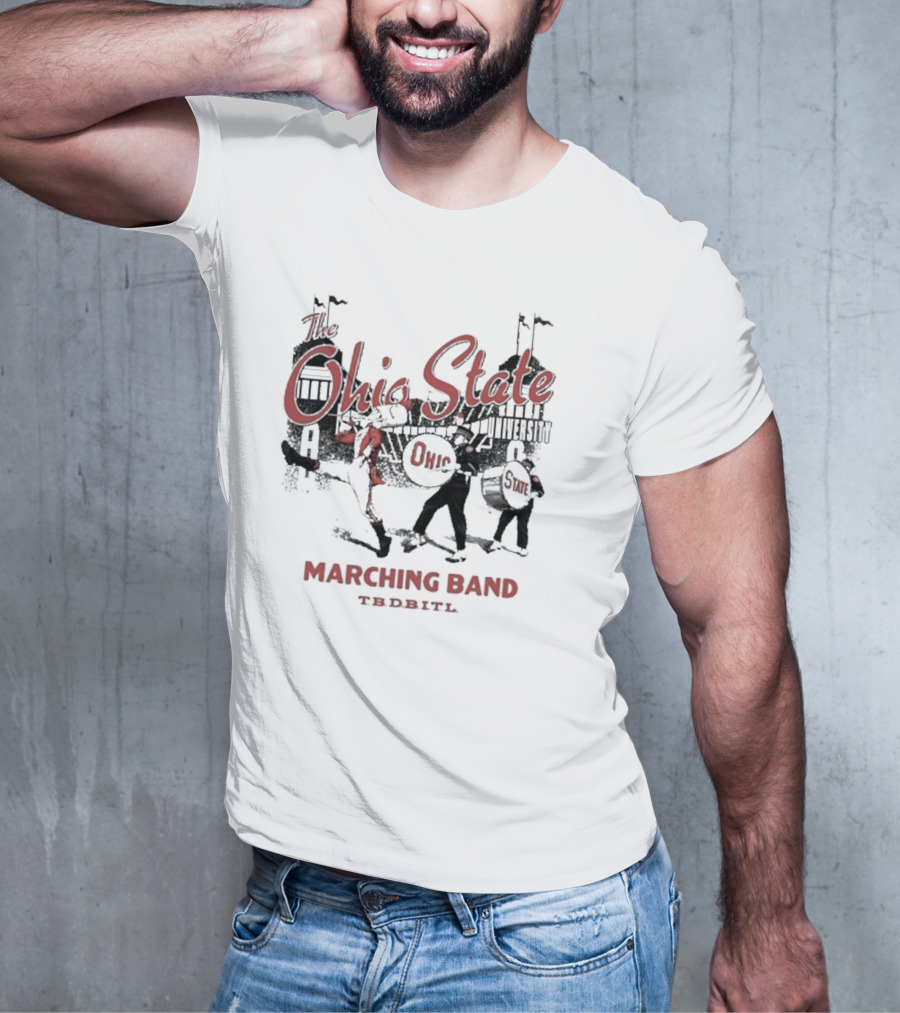 Ohio State University Marching Band TDBITL Ohio State Buckeyes Mitchell And Ness T-Shirt