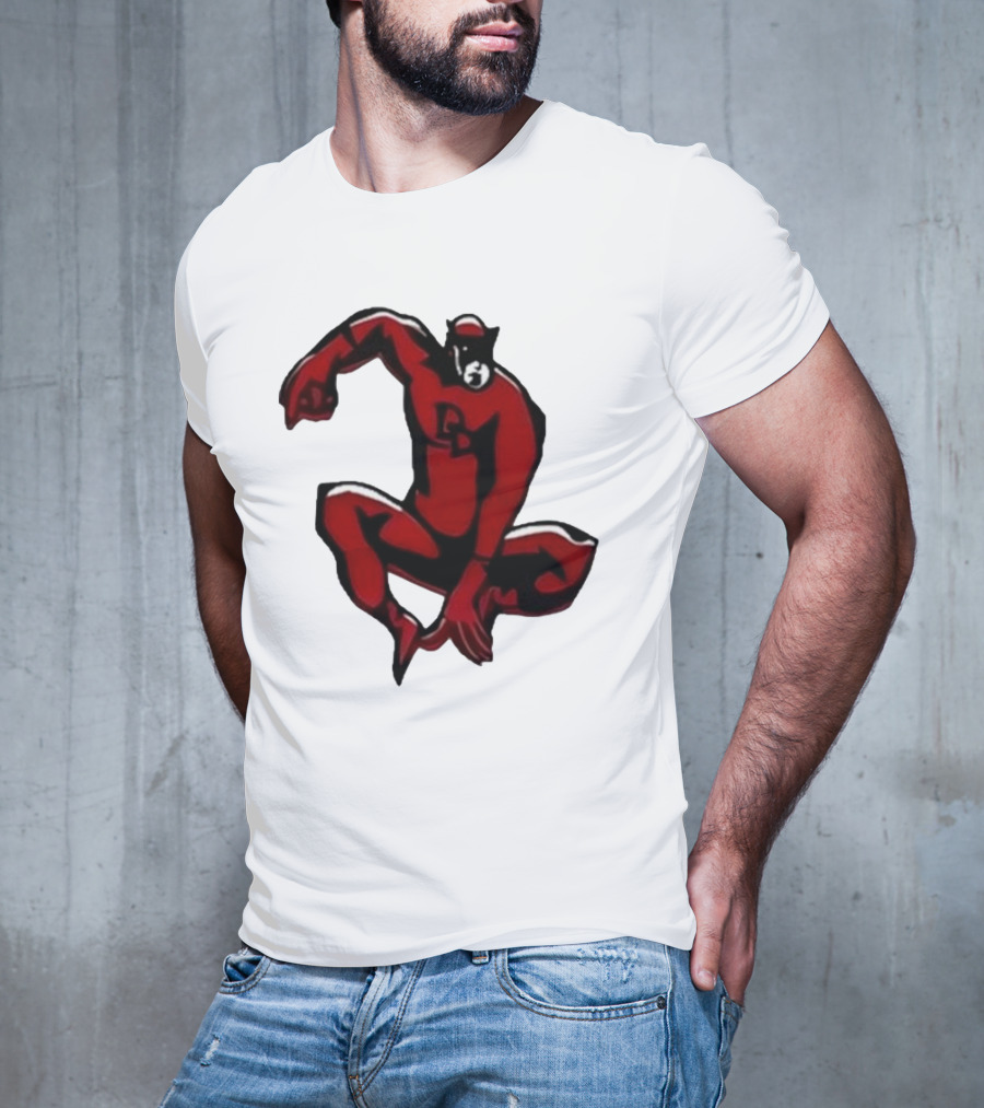 Charlie Cox Daredevil Red Suit Classic Marvel Hero T-Shirt