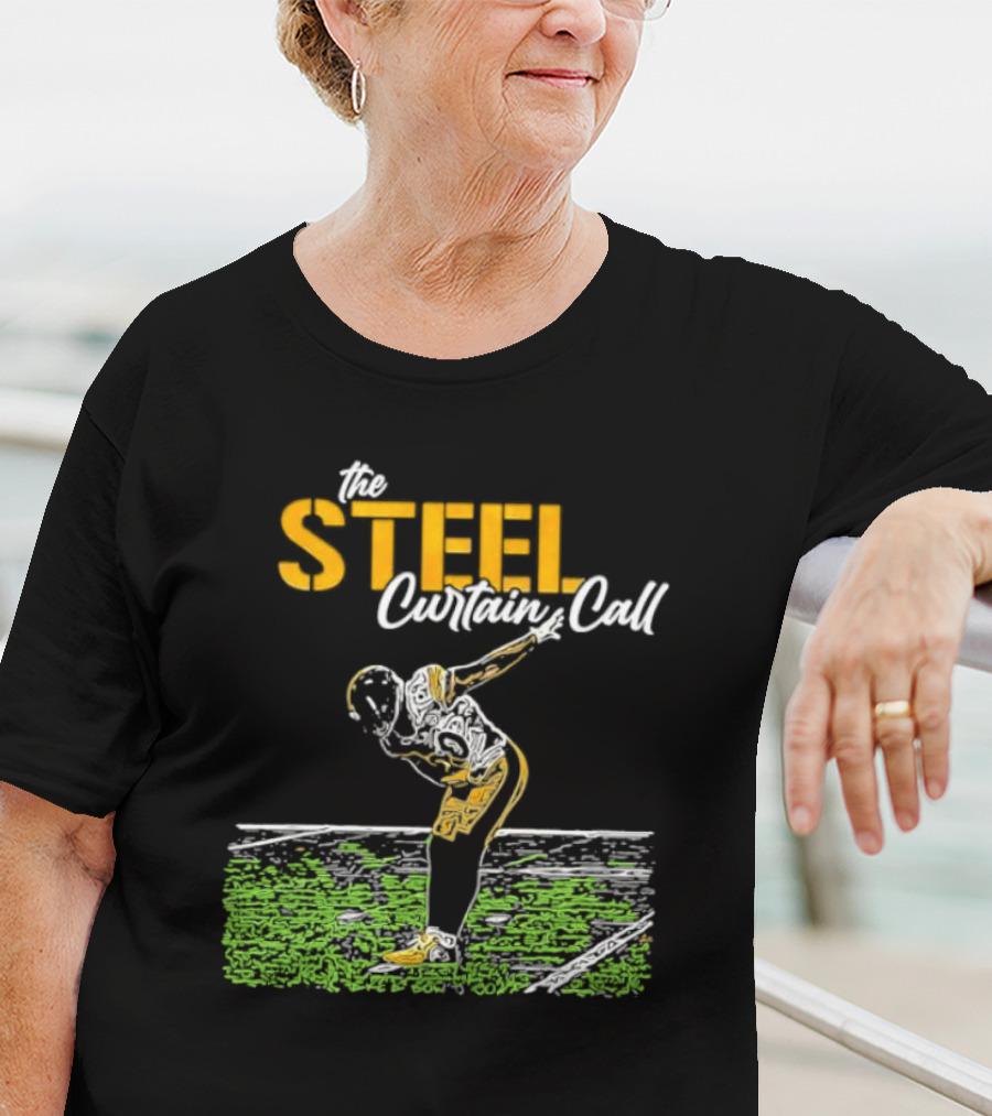 The Steel Curtain Call Take A Bow TJ Football T-Shirt