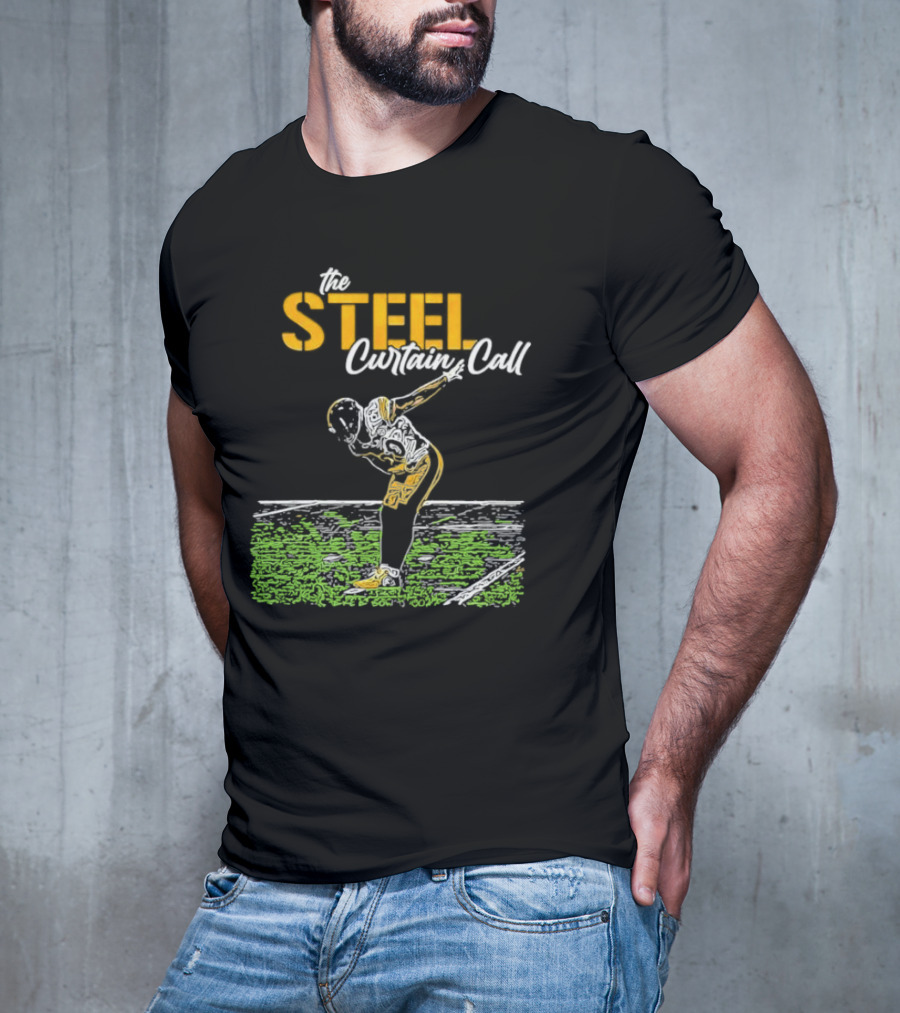 The Steel Curtain Call Take A Bow TJ Football T-Shirt