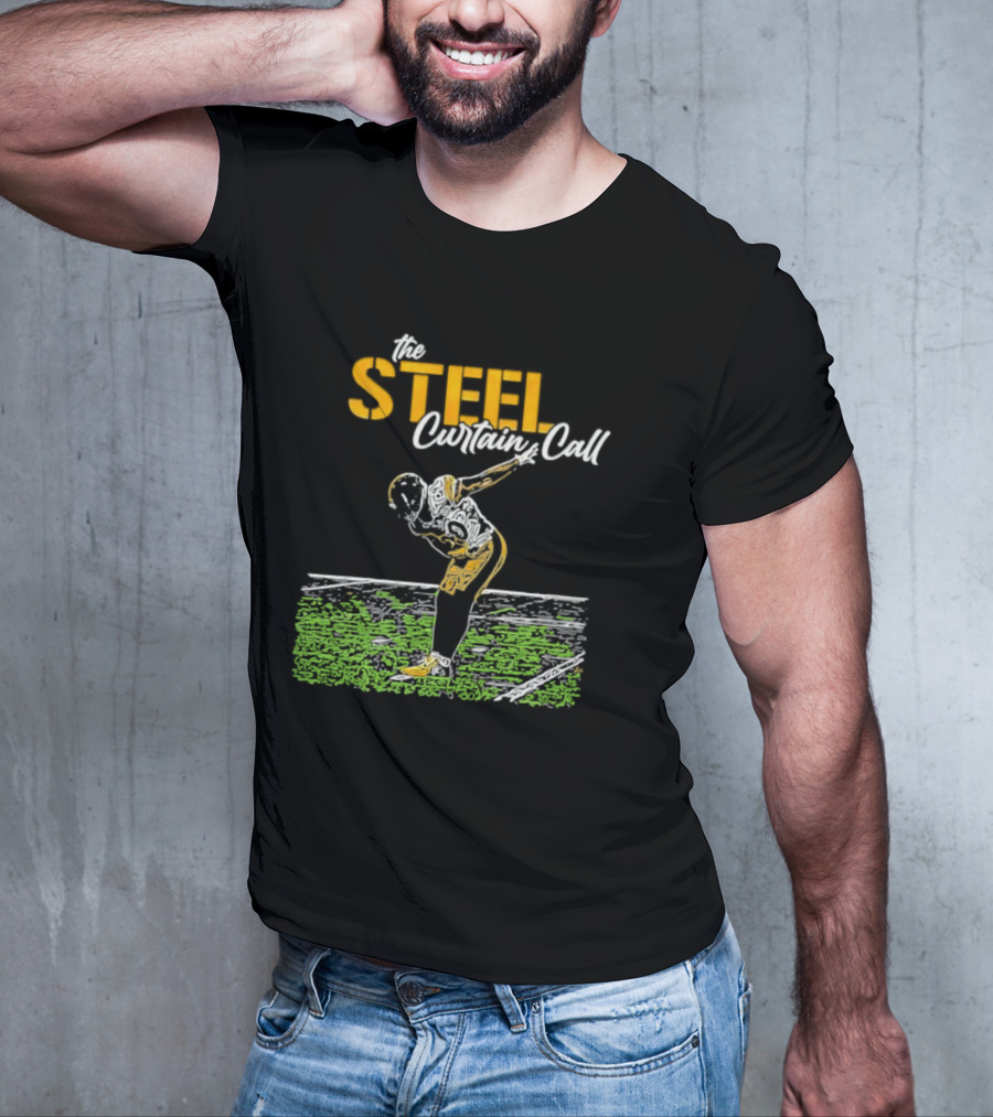 The Steel Curtain Call Take A Bow TJ Football T-Shirt
