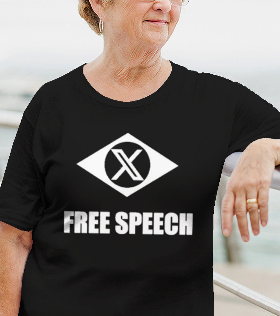 X Free Speech Eye Symbol T-Shirt