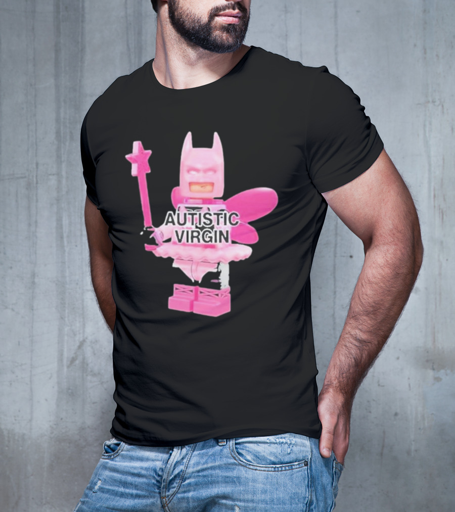 Autistic Virgin Pink Lego Fairy Batman T-Shirt