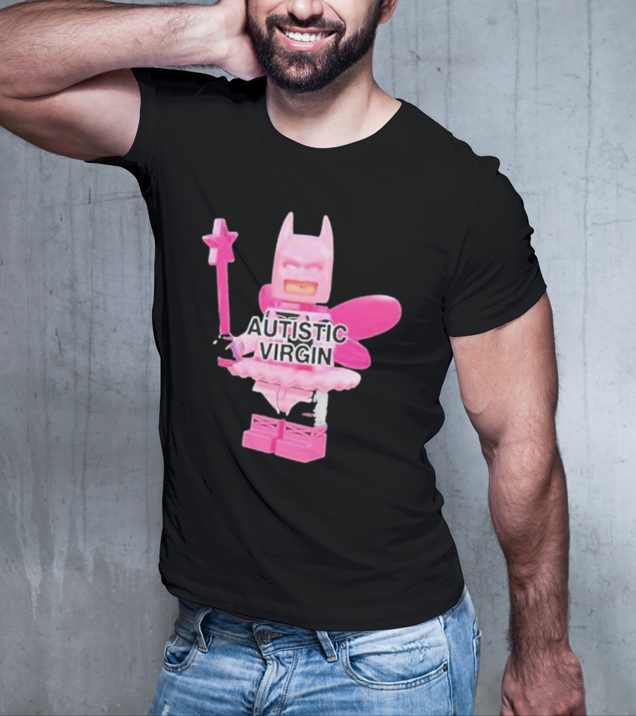 Autistic Virgin Pink Lego Fairy Batman T-Shirt