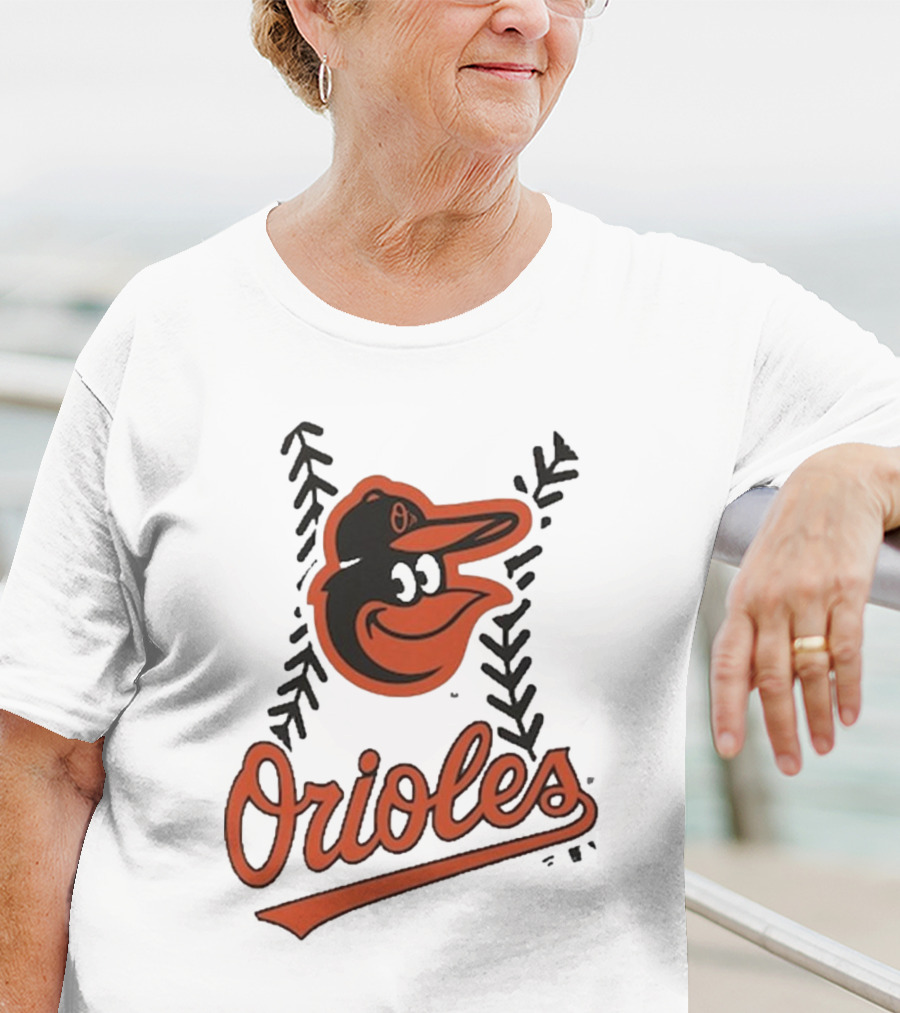Baltimore Orioles Logo Personalized Name And Number Fastball T-Shirt