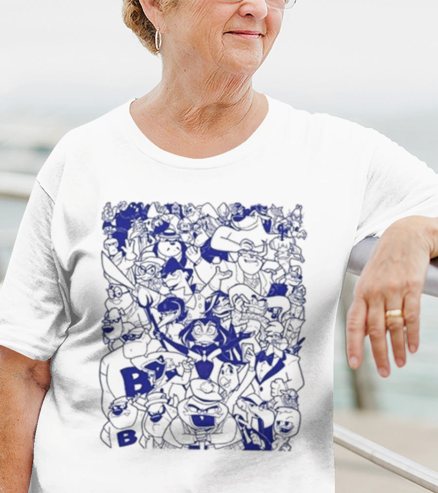 Duck Villains Dark Blue Ensemble By Brian Danger T-Shirt