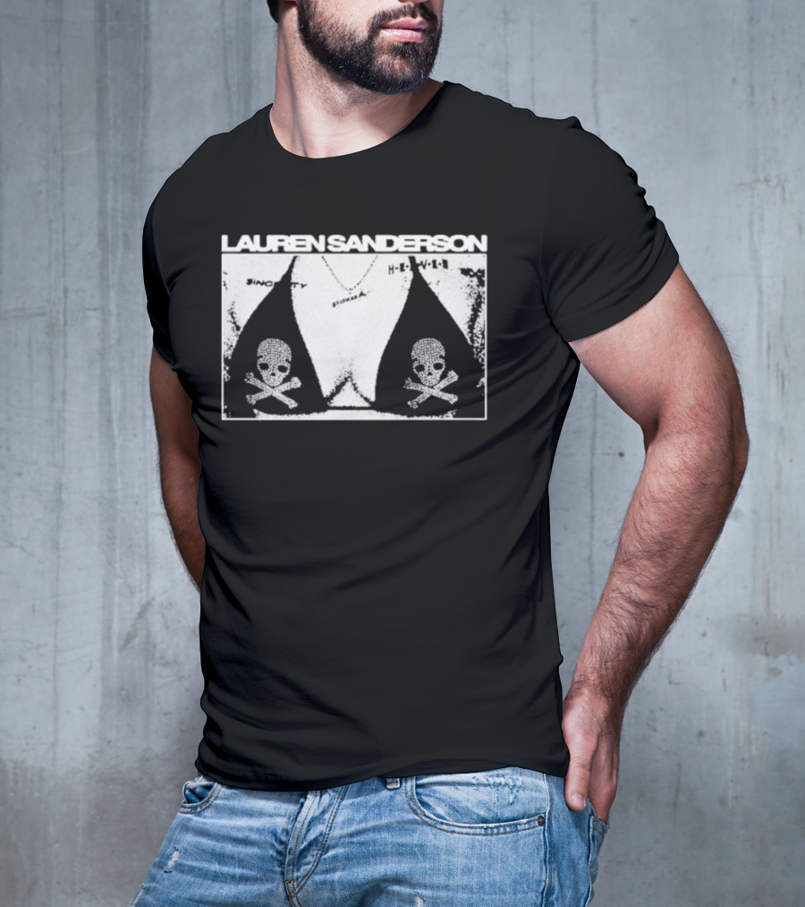 LAUREN SANDERSON SINCERITY SKULL BOOB HELL YEAH T-Shirt