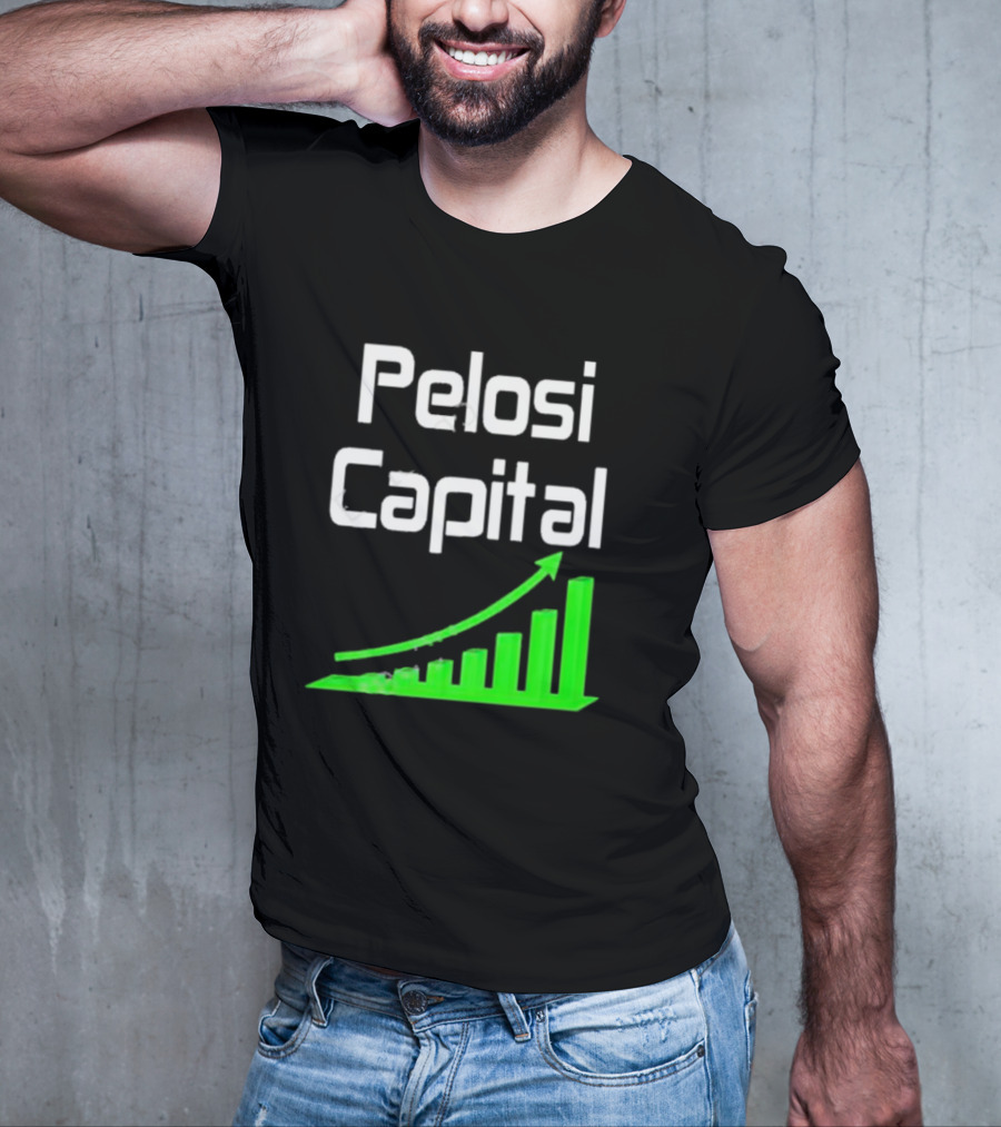 Liathetrader Pelosi Capital Green Arrow Graph T-Shirt