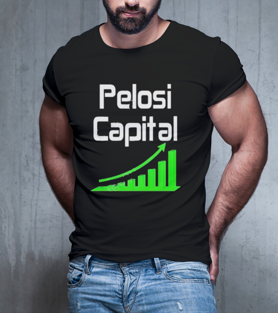 Liathetrader Pelosi Capital Green Arrow Graph T-Shirt