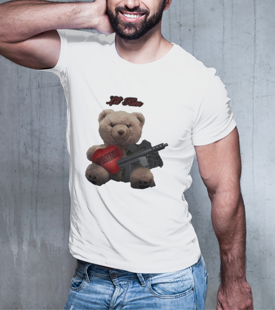 Lil Kim #Mine Teddy Bear With Gun T-Shirt