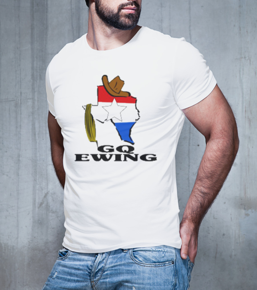 Lone Star GQ Ewing Texas Hat Star Colors T-Shirt