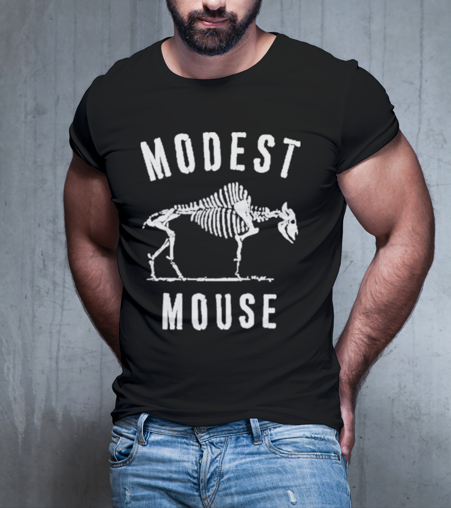 Modest Mouse Lonesome Crowded West Skeleton Buffalo T-Shirt