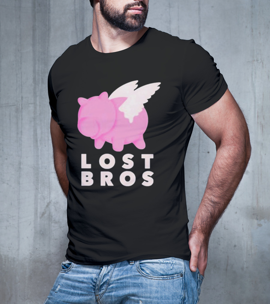 Lost Bros When Hamm Flies Pig With Wings T-Shirt