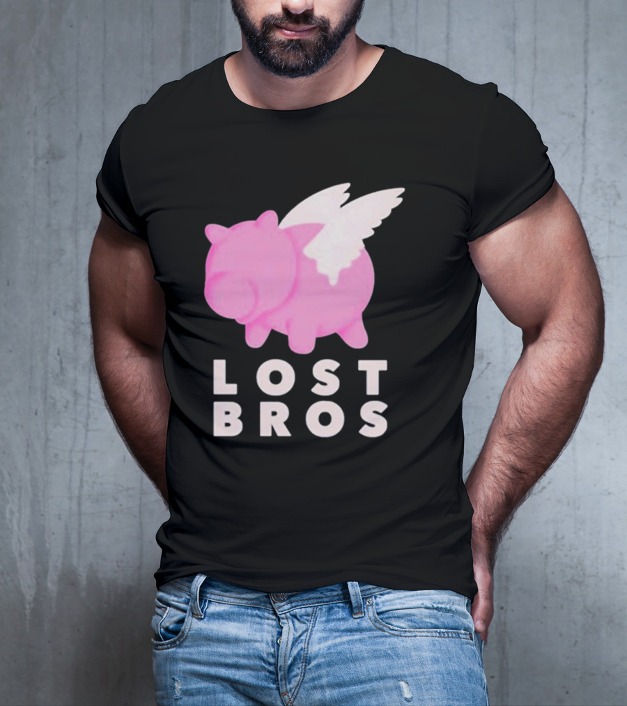 Lost Bros When Hamm Flies Pig With Wings T-Shirt